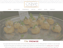 Tablet Screenshot of crave-catering.com